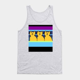 Three Chilled Cats Tank Top